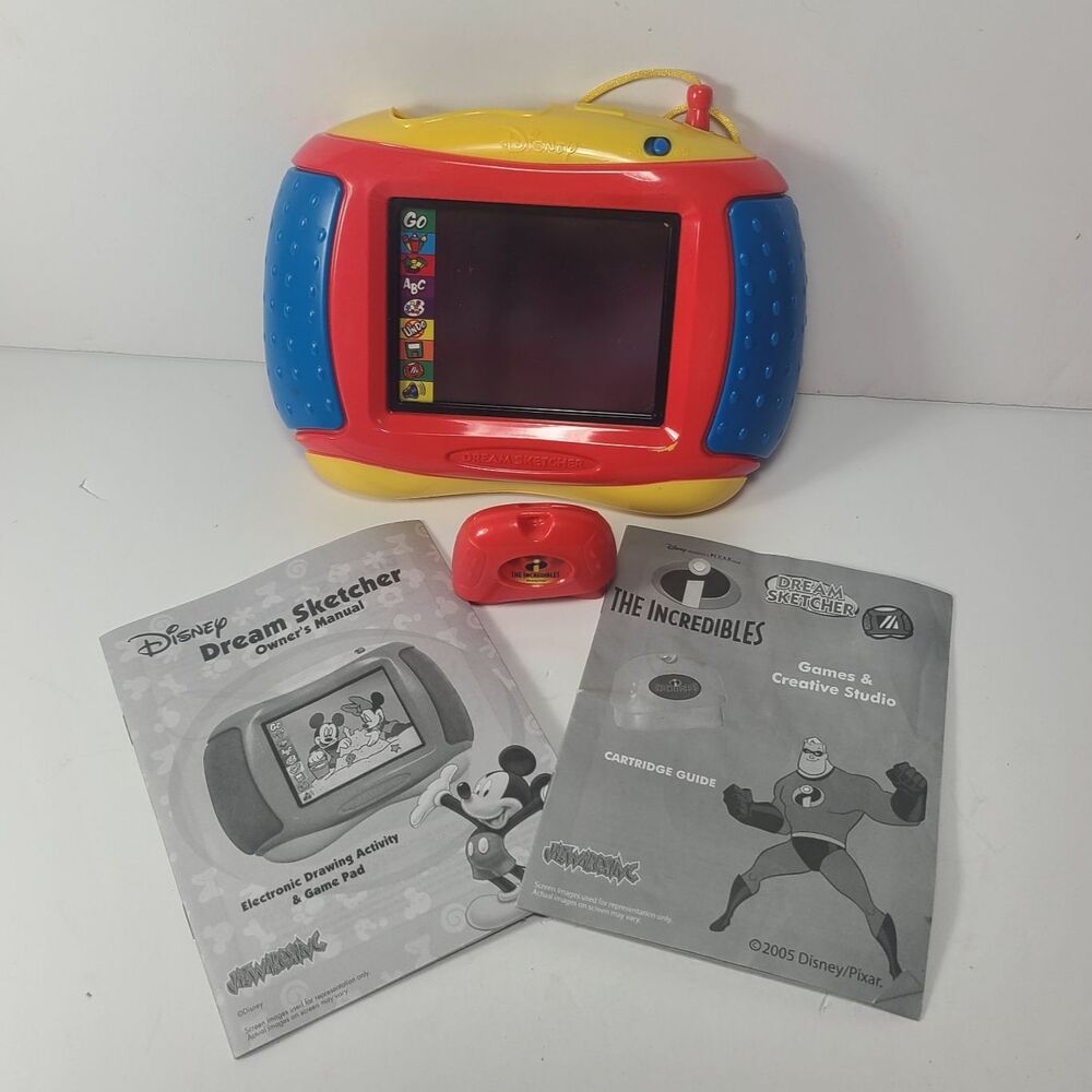 Disney Dream Sketcher 2005 with The Incredibles Games & creative Studio red blue